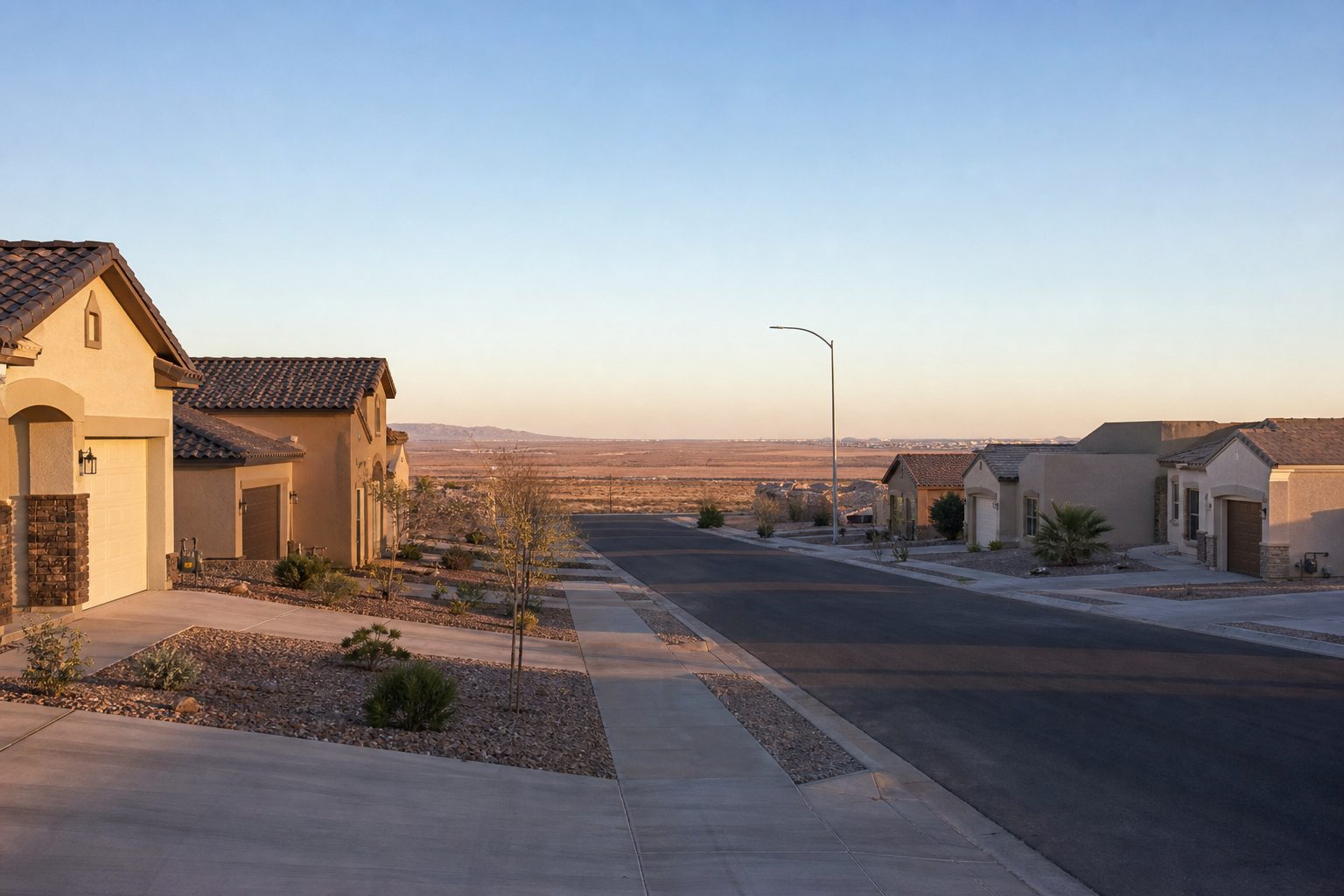 Homes in Horizon City, east of El Paso